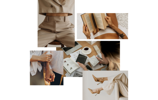 Collage aus mehreren Bildern zum Thema Portfolio-Business aufbauen Wie Selbständige mit mehreren Standbeinen arbeiten